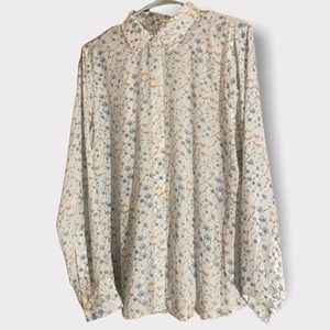 NWT Violet & Claire button down floral shirt